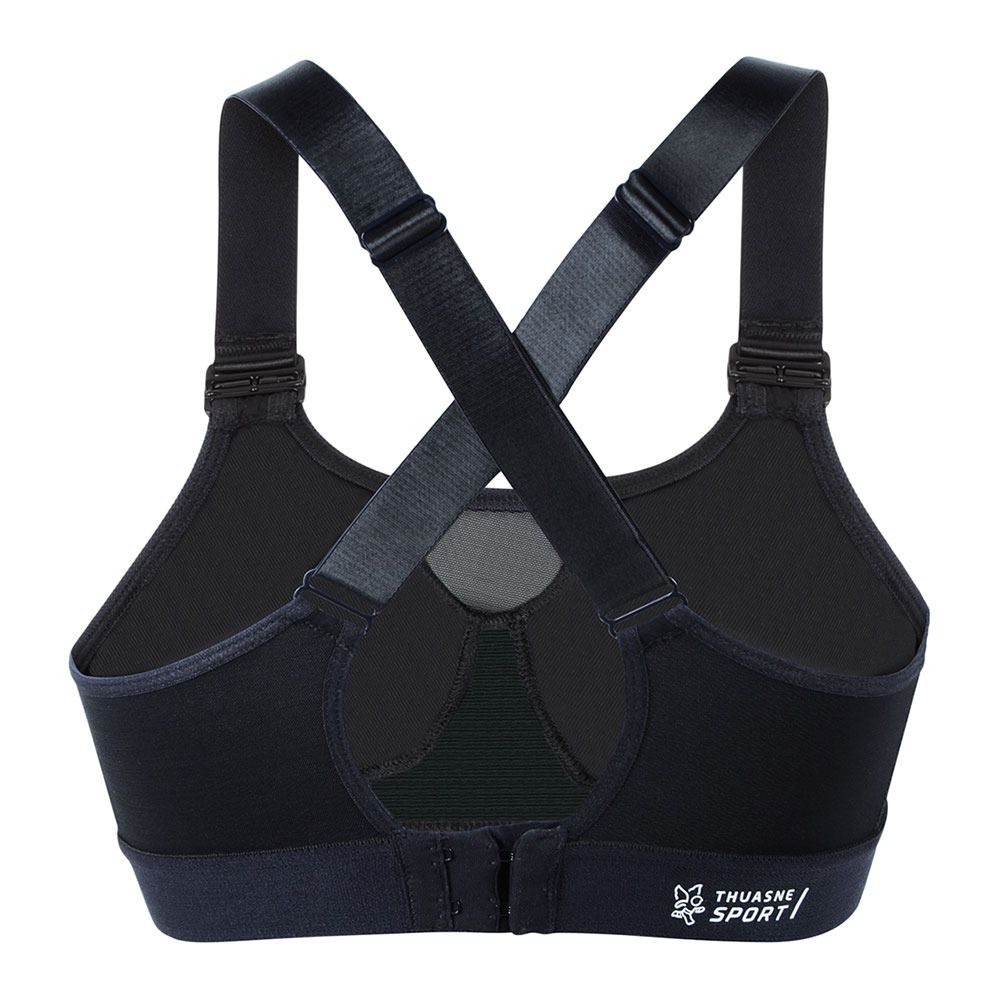 Thuasne POWER UP - Soutien-gorge Femme noir/bleu