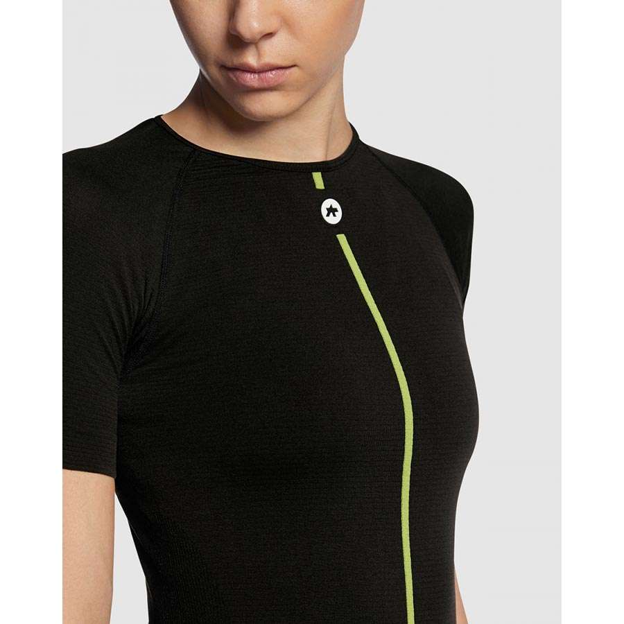 Assos Spring Fall Skin Layer Ondershirt Korte Mouwen Zwart Dames