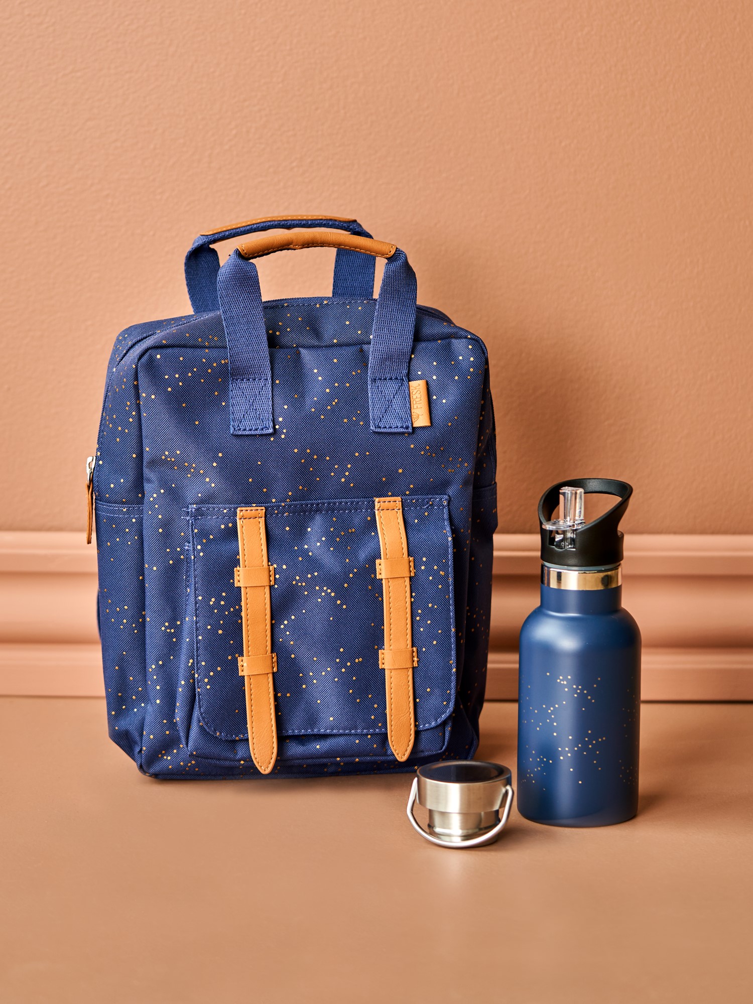 Termoflaske 350 ml | Rustfrit stål. 23 x 10 x 8 cm. | Dark Blue | Fresk