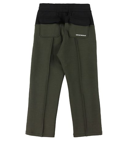 Emporio Armani Bukser - Army Grøn m. Sort