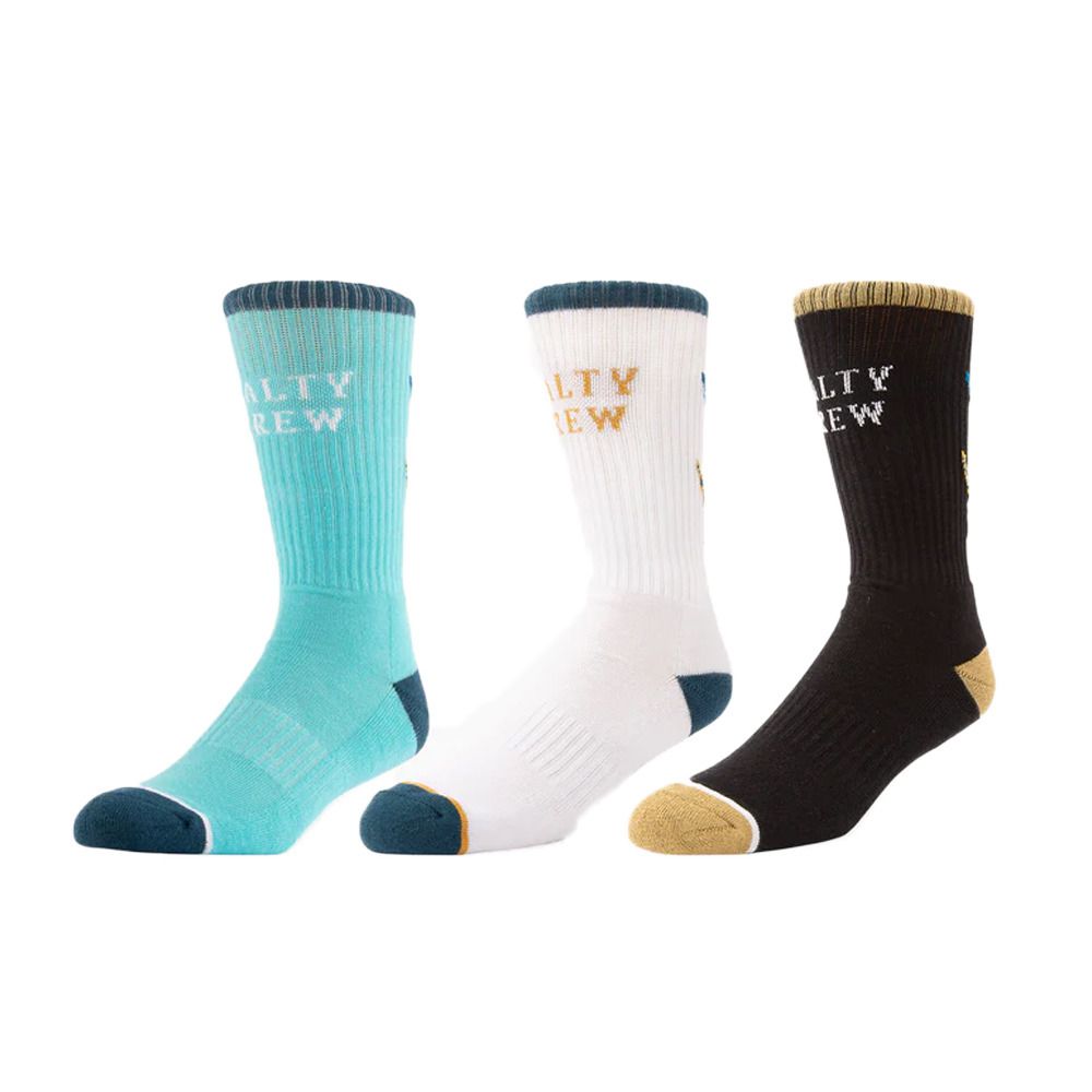 Salty Crew TAILED - Chaussettes x3 Homme assorted