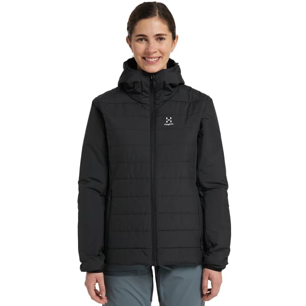 Doudoune randonnée HAGLÖFS MIMIC SILVER HOOD W TRUE BLACK