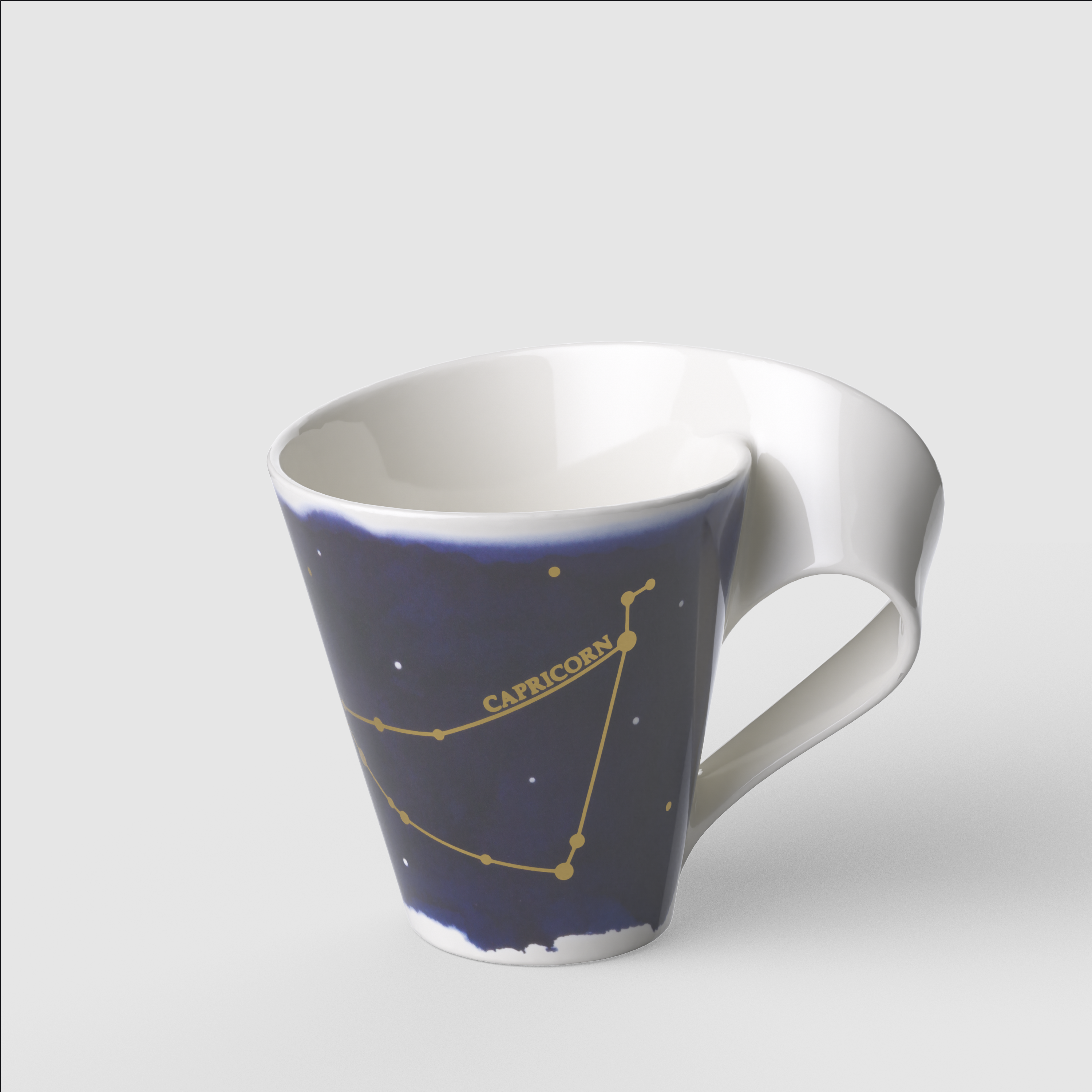 NewWave Mug Multi-colored, 8.2 oz, Premium Porcelain