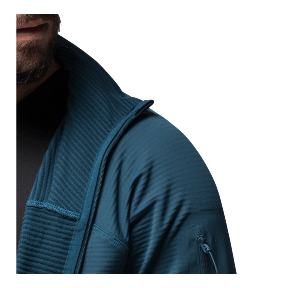 Jack Wolfskin PRELIGHT FZ - Polaire Homme dark sea
