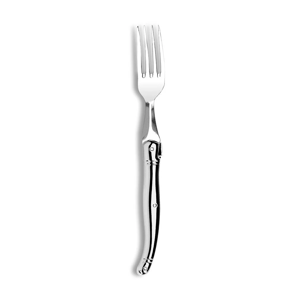 Fourchette Laguiole acier inox gris