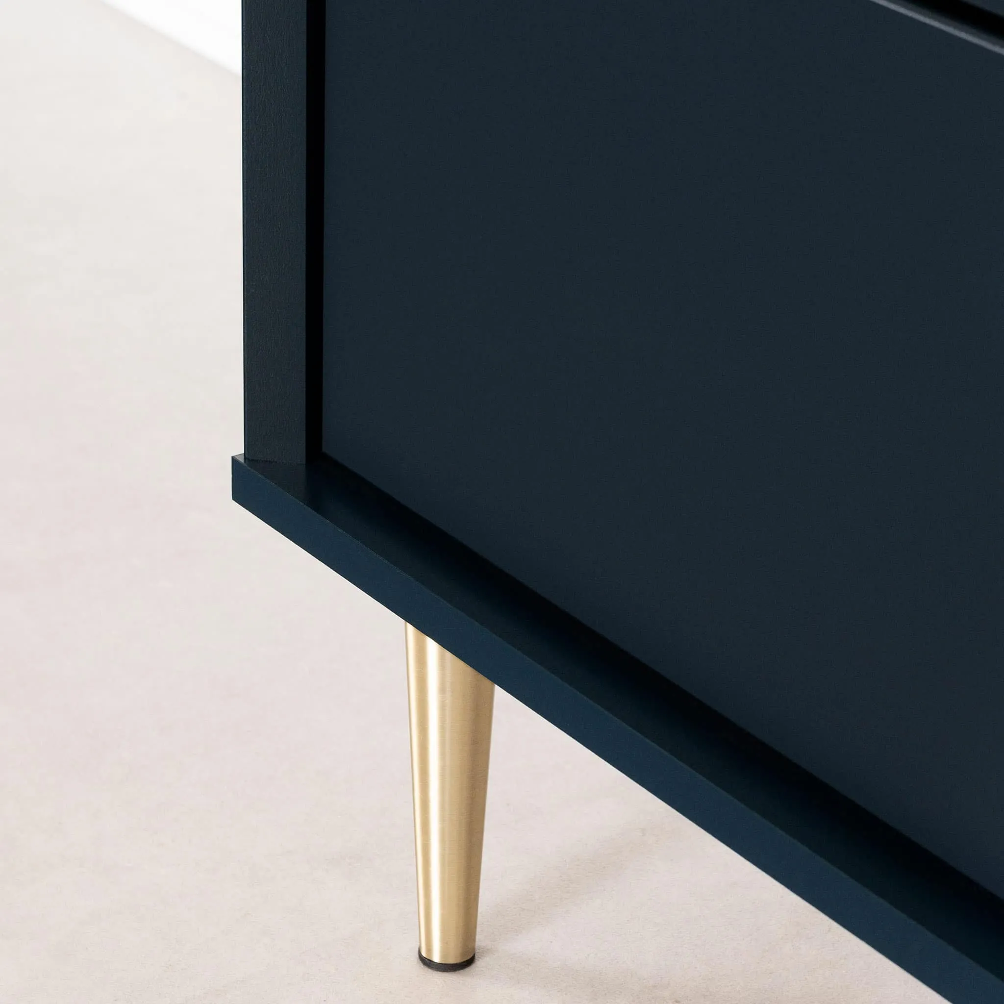 South Shore Table à langer avec tiroirs et rangement ouvert - Dylane Bleu Marine