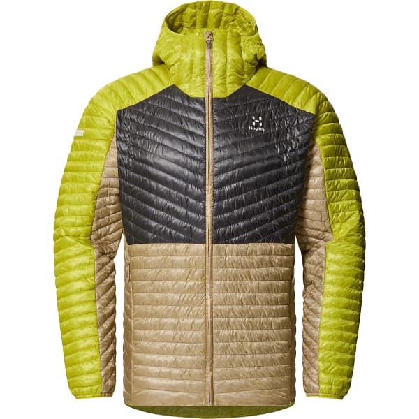 Doudoune randonnée HAGLÖFS HAGLOFS L.I.M MIMIC HOOD M SAND/AURORA