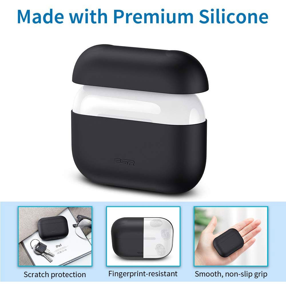 AirPods Pro Silikon Case Schutzhülle Ultra Thin Abdeckung - Weiss (Matt)