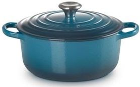 Le Creuset - Signature - Braadpan - Deap Teal - Gietijzer - 2,4 liter