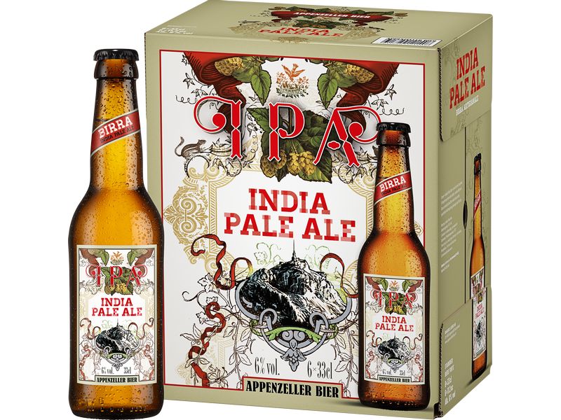 Appenzeller Bier Bier India Pale Ale 6 x 0.33 l Kaltgehopftes aromatisches Bier