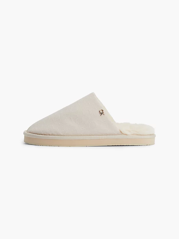 Pantufas de jacquard reciclado com logotipo