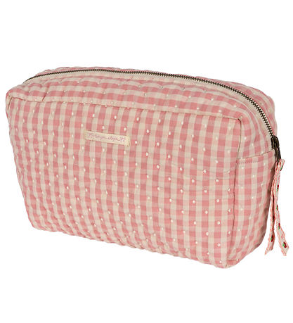 Konges Sløjd Toilettaske - Seersucker - Stor - Powder Pink Check