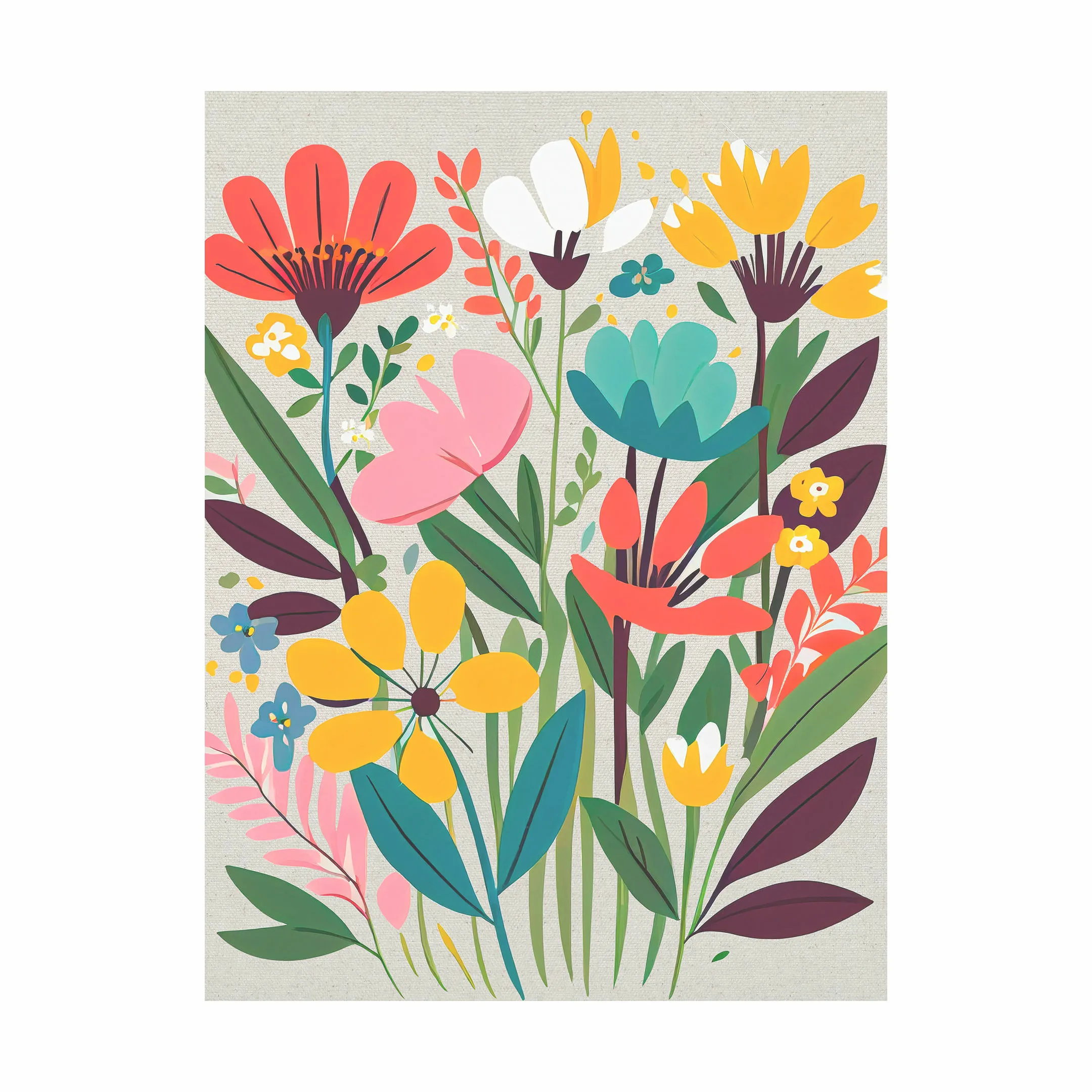 Incado Hørprint - Colorful Flowers