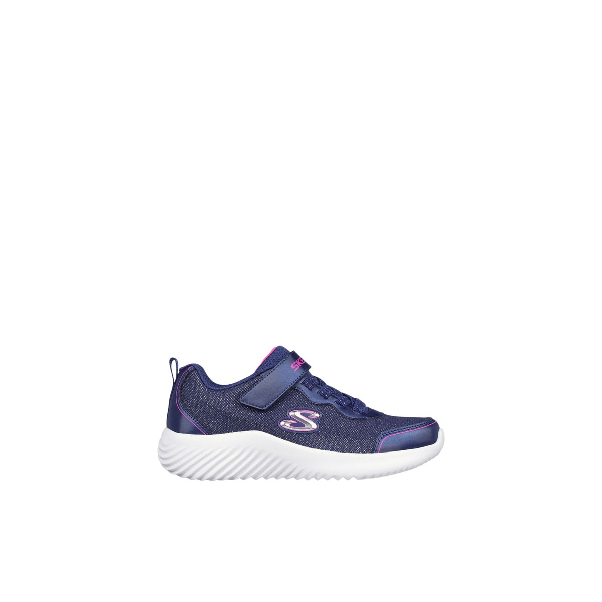 2X les points-Boundgirl-jg-Baskets - Talon plat - Marine