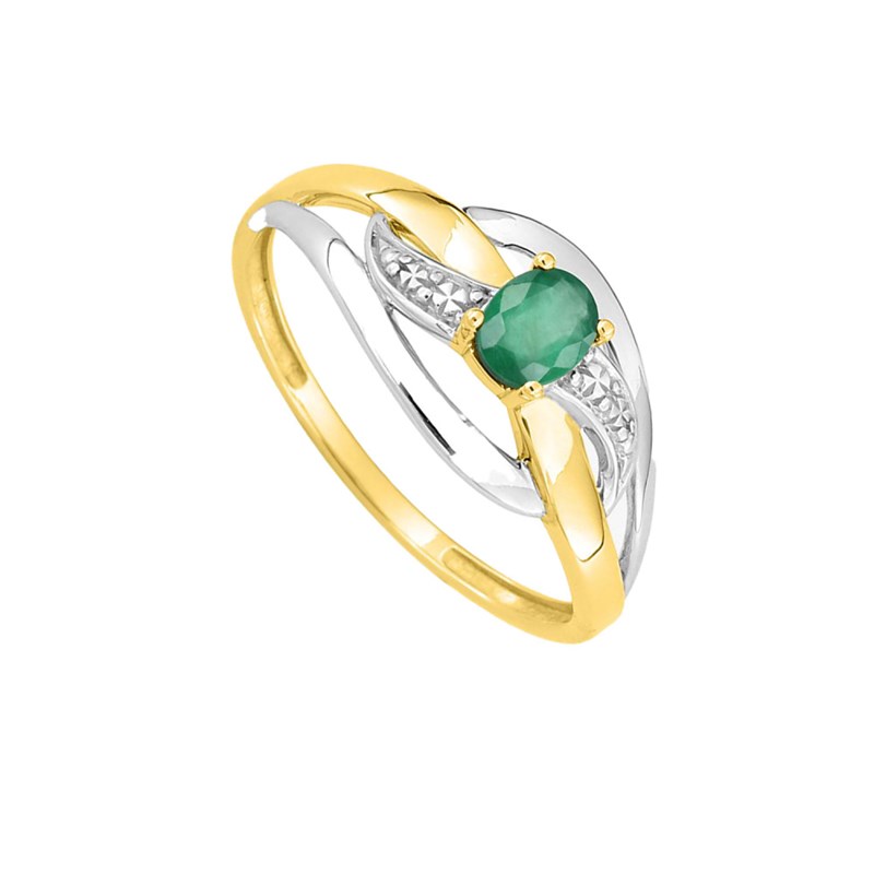 Bague femme - Emeraude - Or 18 Carats