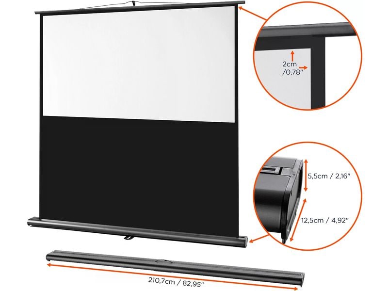 Celexon Mobile Leinwand Ultramobil Pro 200x122cm 16:10 Pull-Up Leinwand