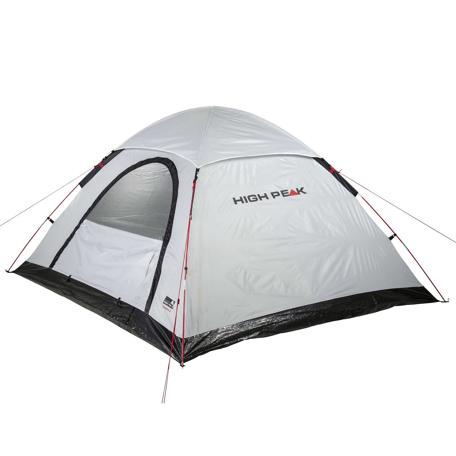 HIGH PEAK Kuppelzelt Monodome XL 4 Personen Camping Bike Zelt Familienzelt Groß Farbe: schwarz