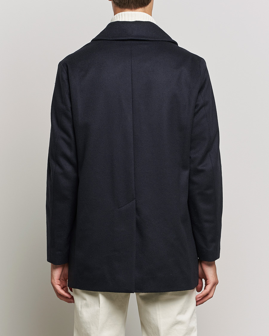Mackintosh Dalton Wool/Cashmere Peacoat Navy