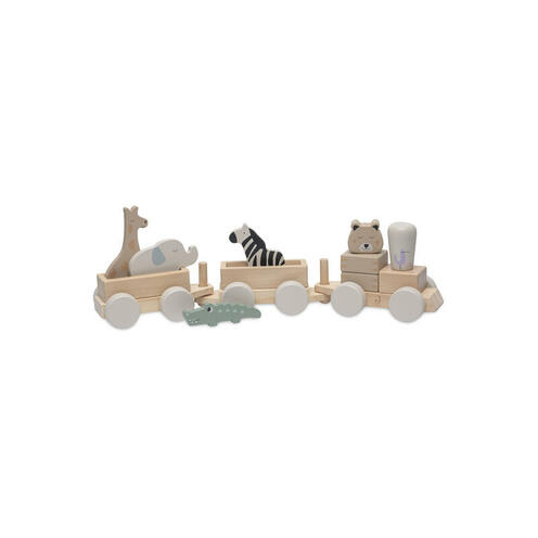 Jouet en bois train Jungle jambo - Multicolor - JOLLEIN