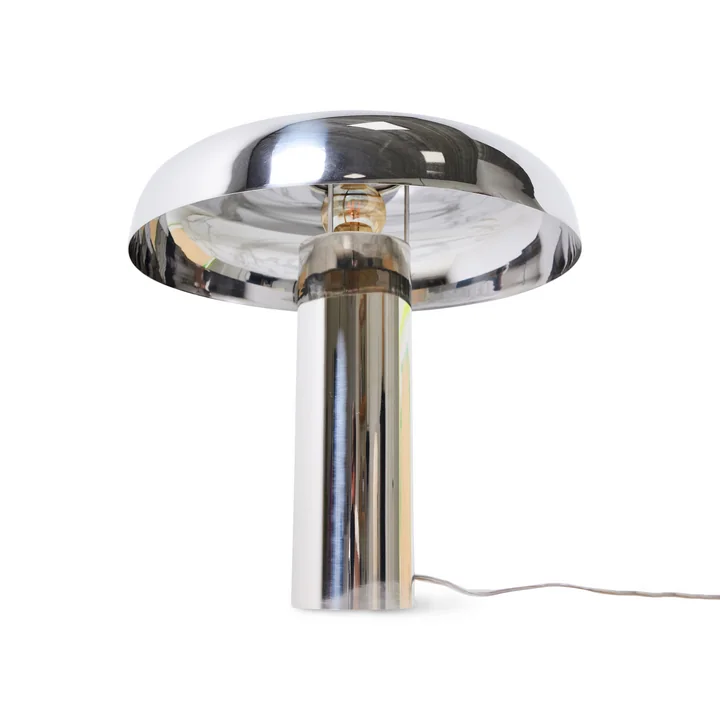 HKliving - Mushroom Tischleuchte, chrom