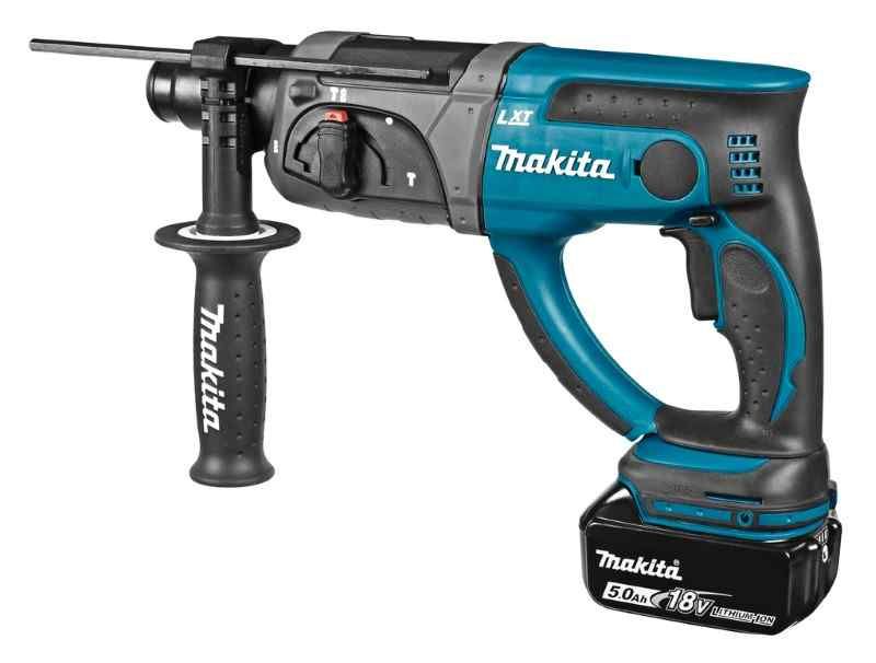 Makita DHR202RTJ 18V Li-ion accu SDS-plus combihamer set (2x5.0Ah) in Mbox