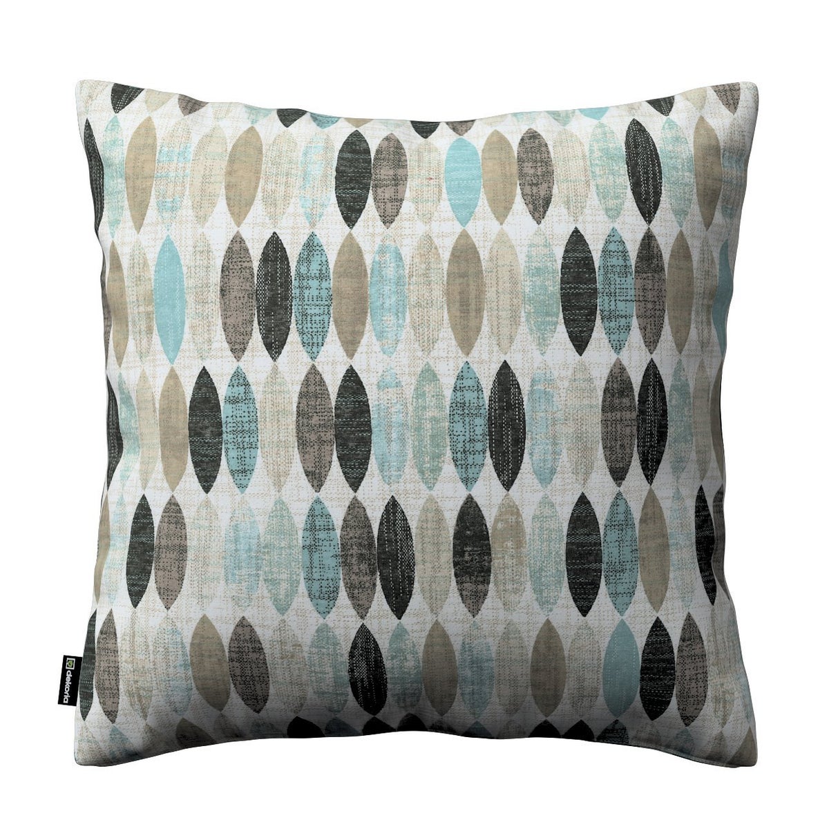 Moderne blauwe kussensloop, 43x43cm