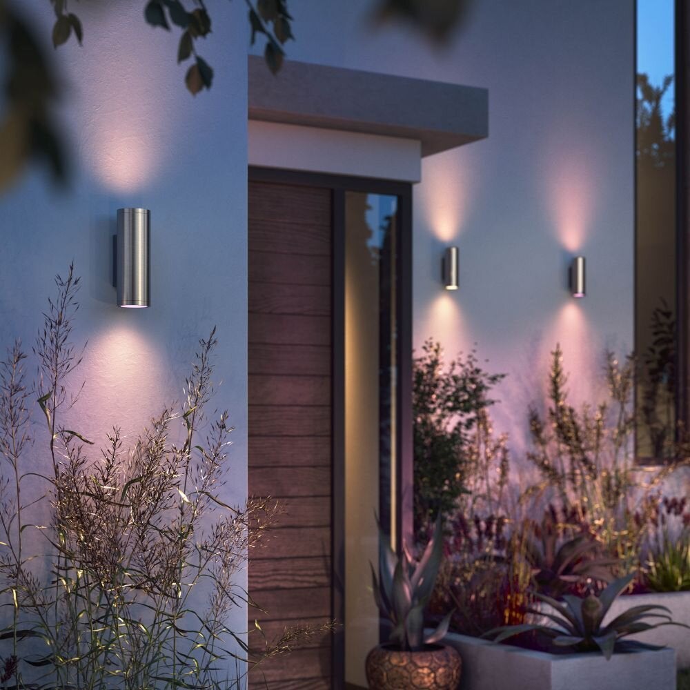 Philips Hue White & Color Ambiance Appear wandlamp, rond, roestvrij staal, 1200lm