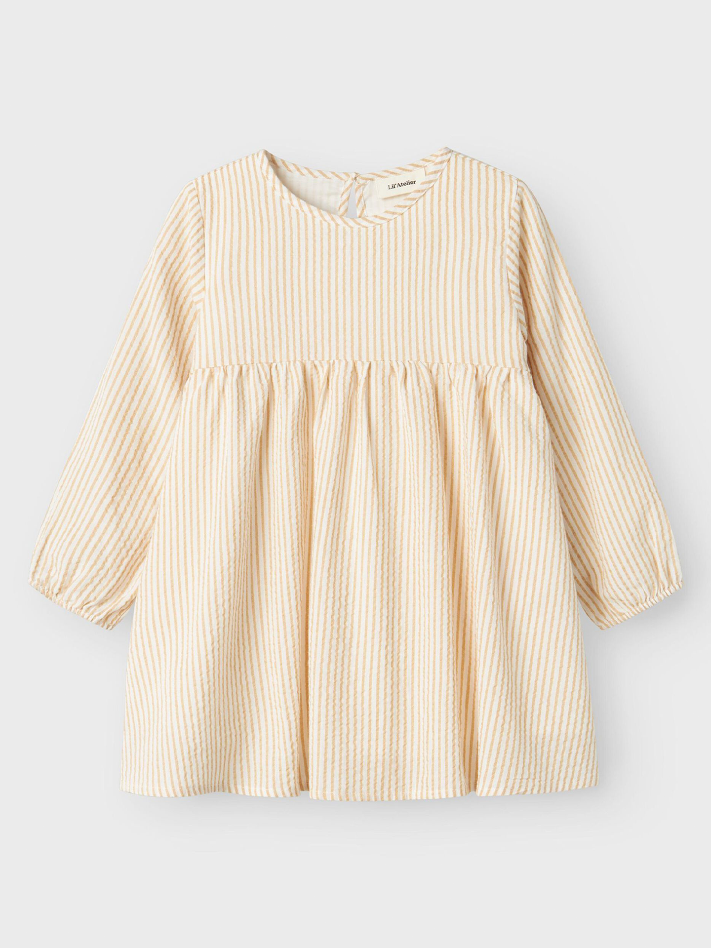 Lino Long Sleeve Loose Dress