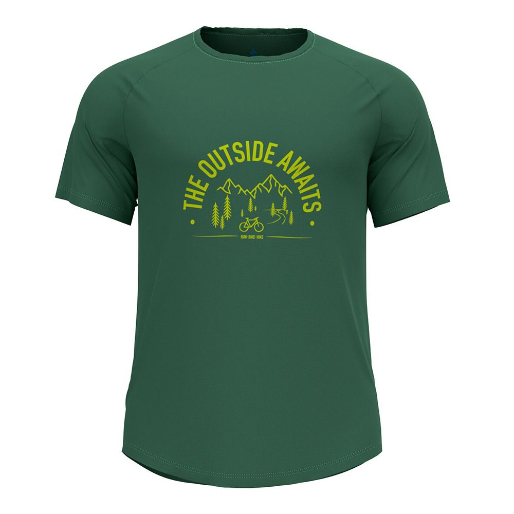 Odlo CONCORD BIKE PRINT - Tee-shirt Homme myrtle melange