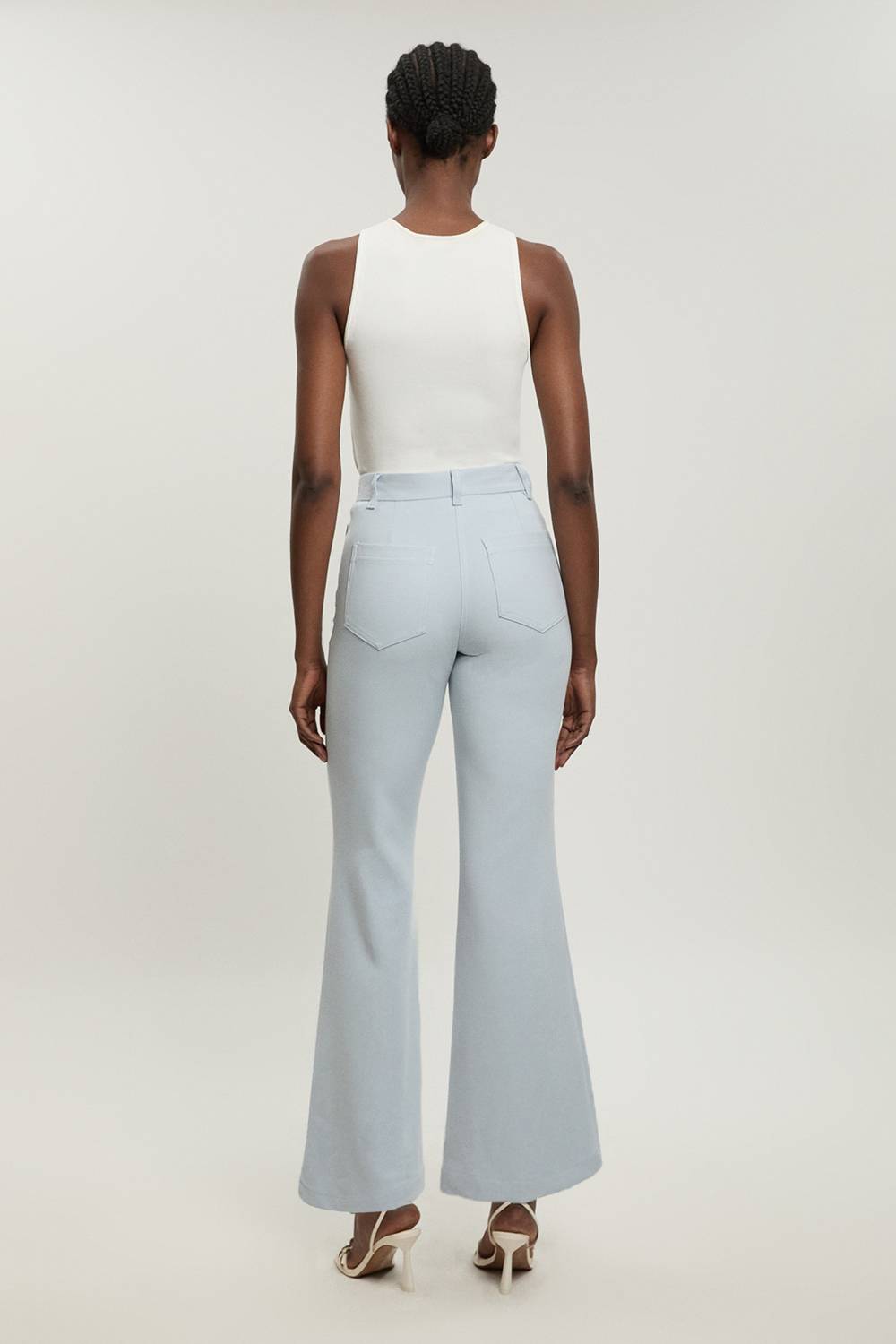 KarenMillen Pantalon Droit Petite À Poches En Tissu Stretch Compact