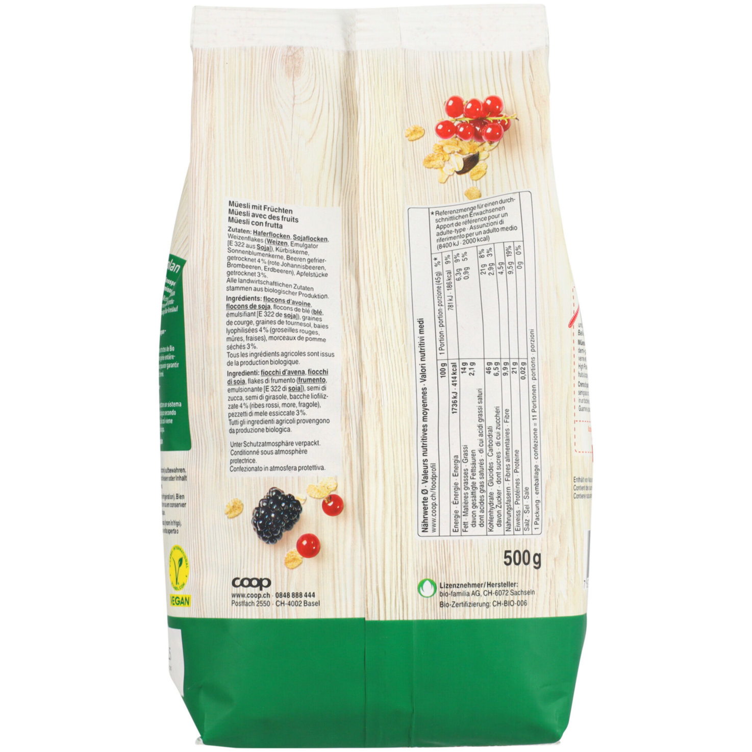 Naturaplan Bio Protein Müesli Fruit 500G