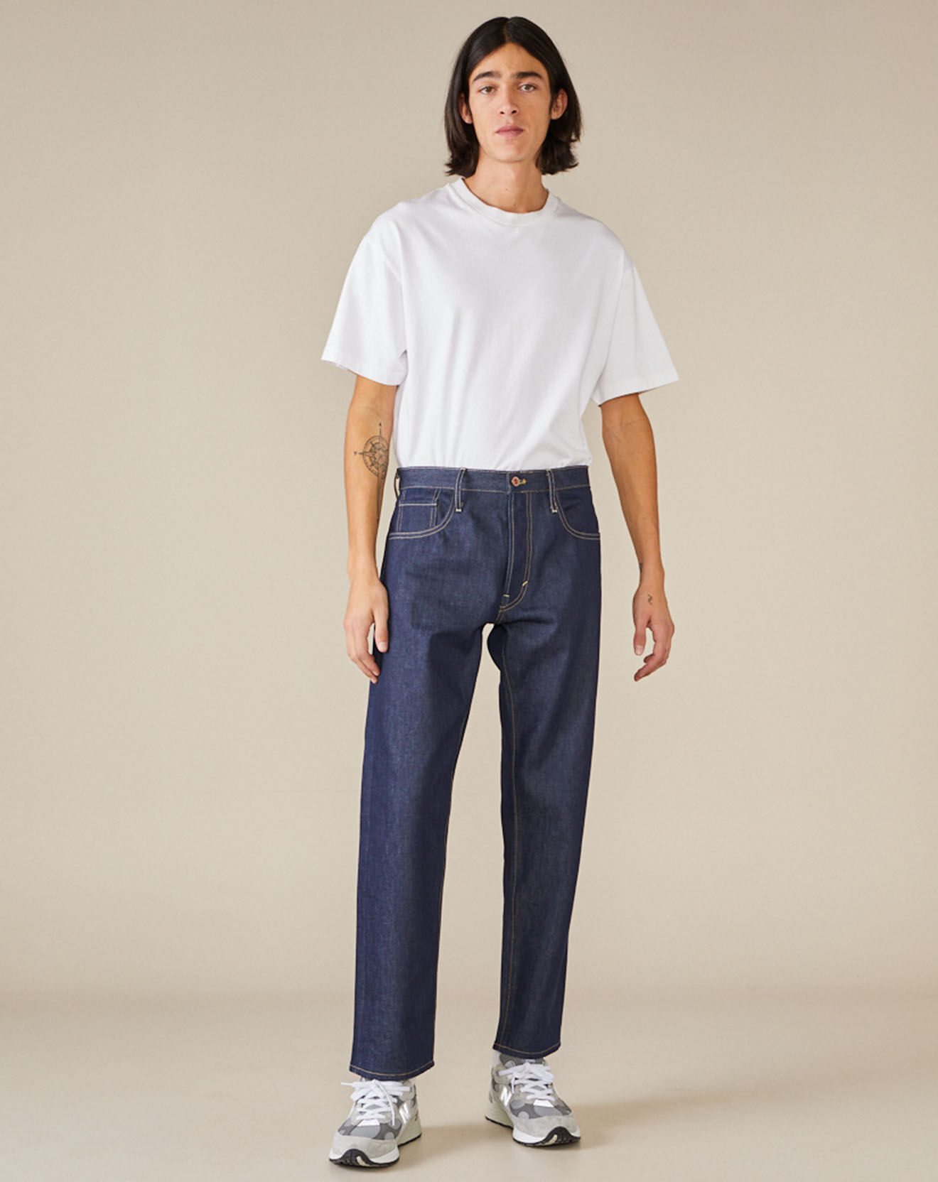Bellerose Jean loose Percy bleu foncé