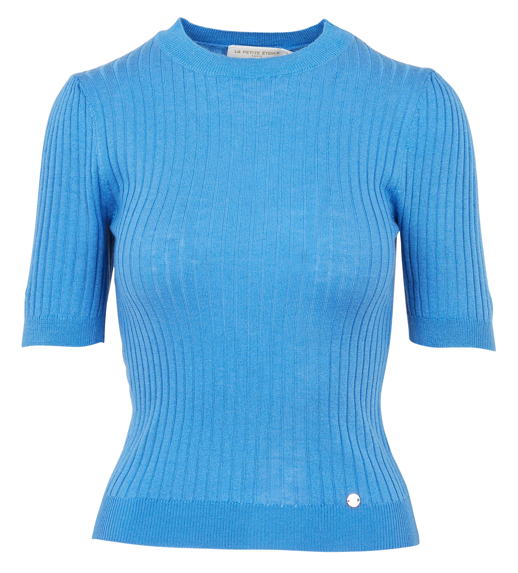 SOFIANA - Pull col montant moulant | Bleu