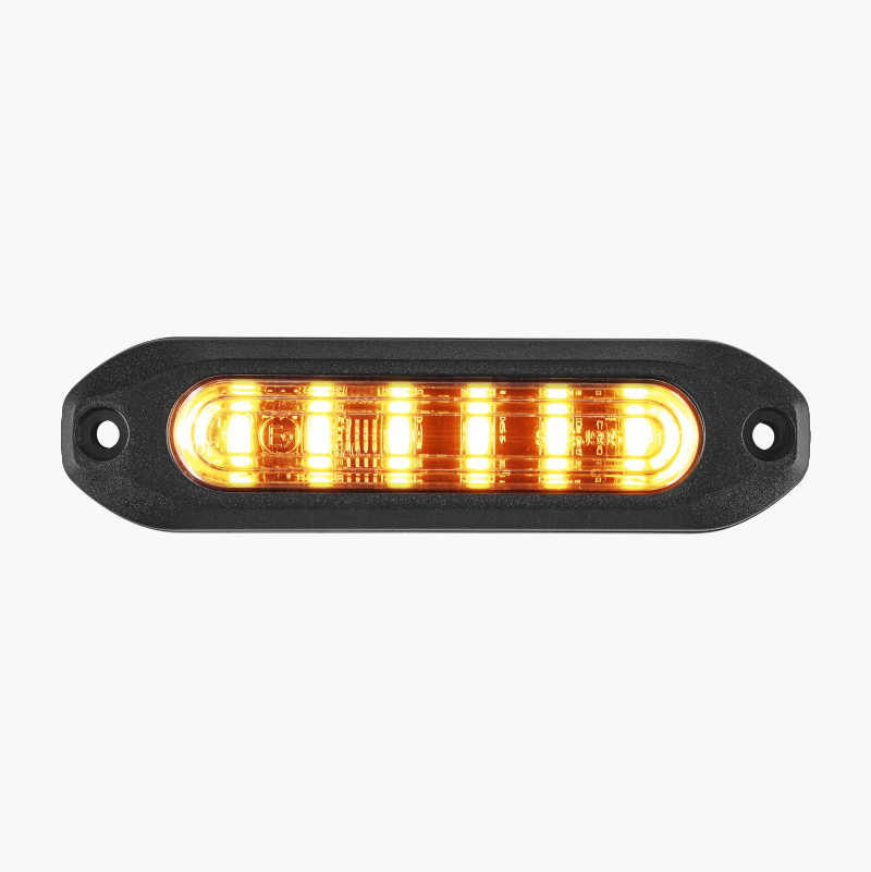 Blitslys med 6 stk. LED, oransje