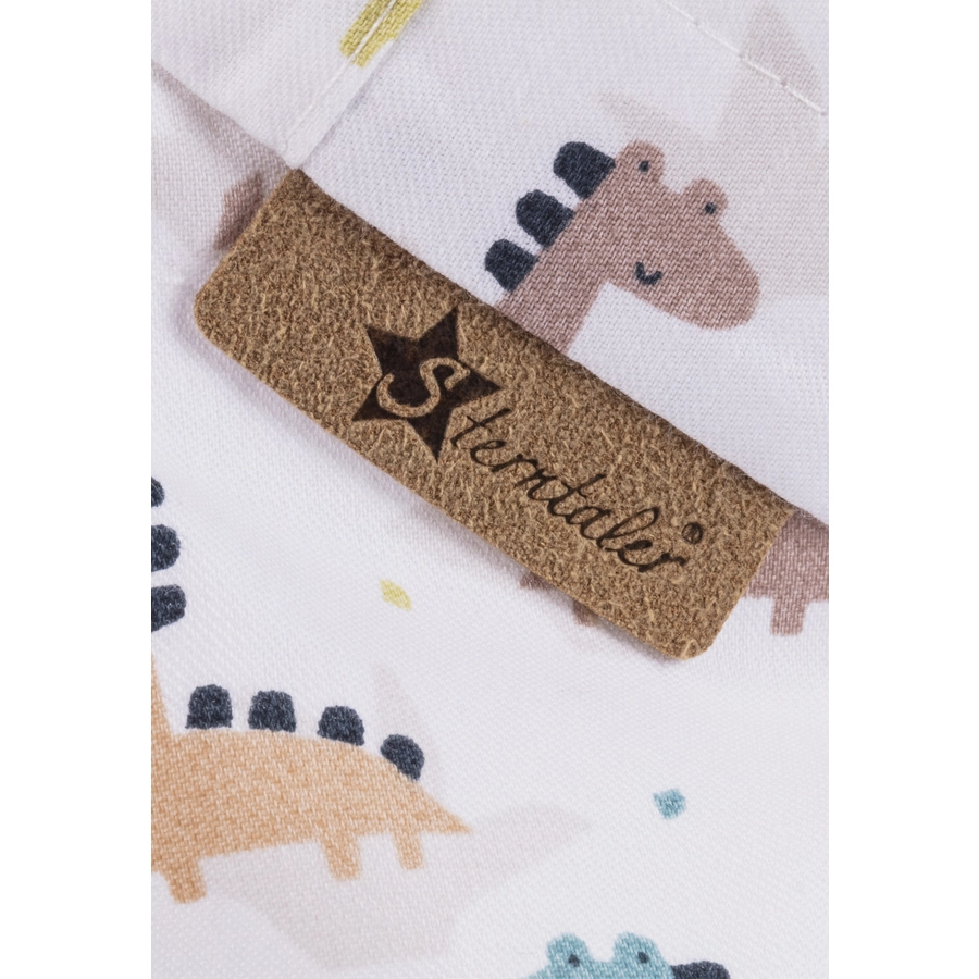 Sterntaler Schirmmütze mit Nackenschutz Dinos weiß