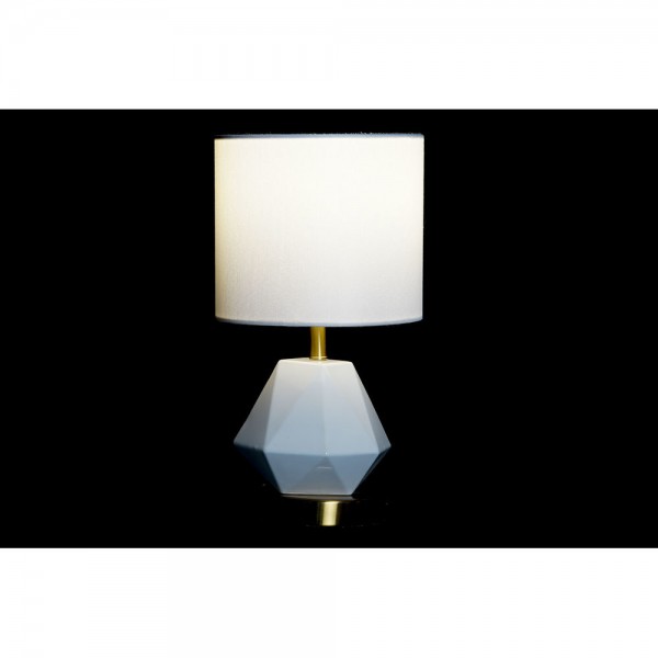 Lampe de bureau blanc polyester métal céramique 220 v doré 50 w