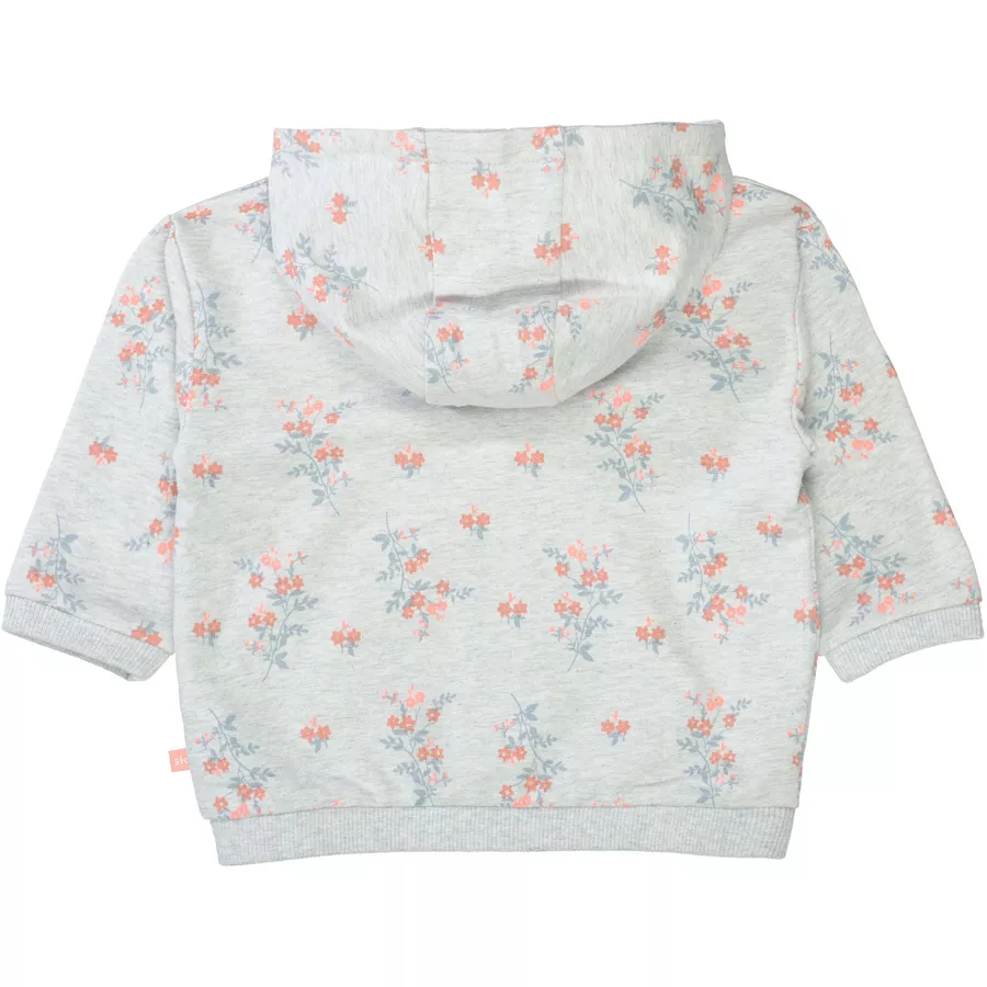 STACCATO Sweatjacke soft grey melange gemustert