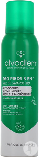 Alvadiem Déodorant Pieds 3en1 Au Miel De Lavande Bio Spray 150ml