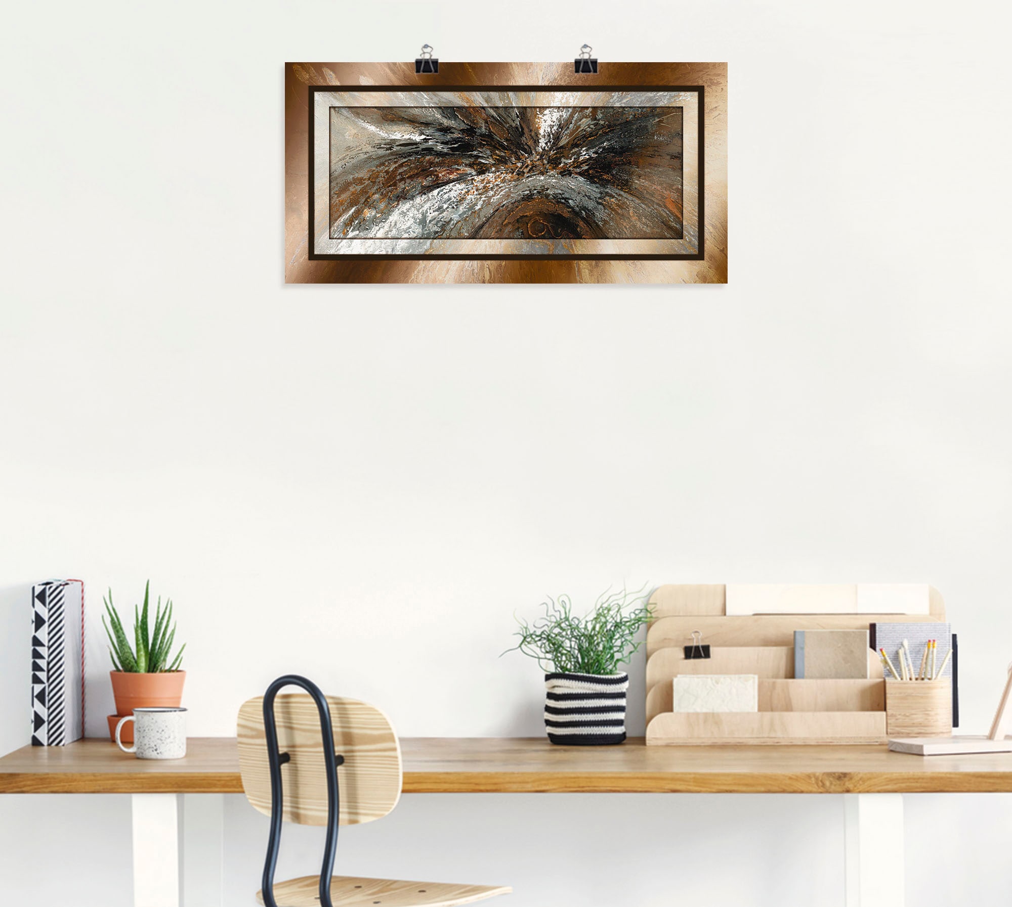 Artland Wandbild »Gold Abstrakt 1« Gegenstandslos 1 Stk. tlg. als Alubild, Outdoorbild, Leinwandbild, Poster in verschied. Grössen