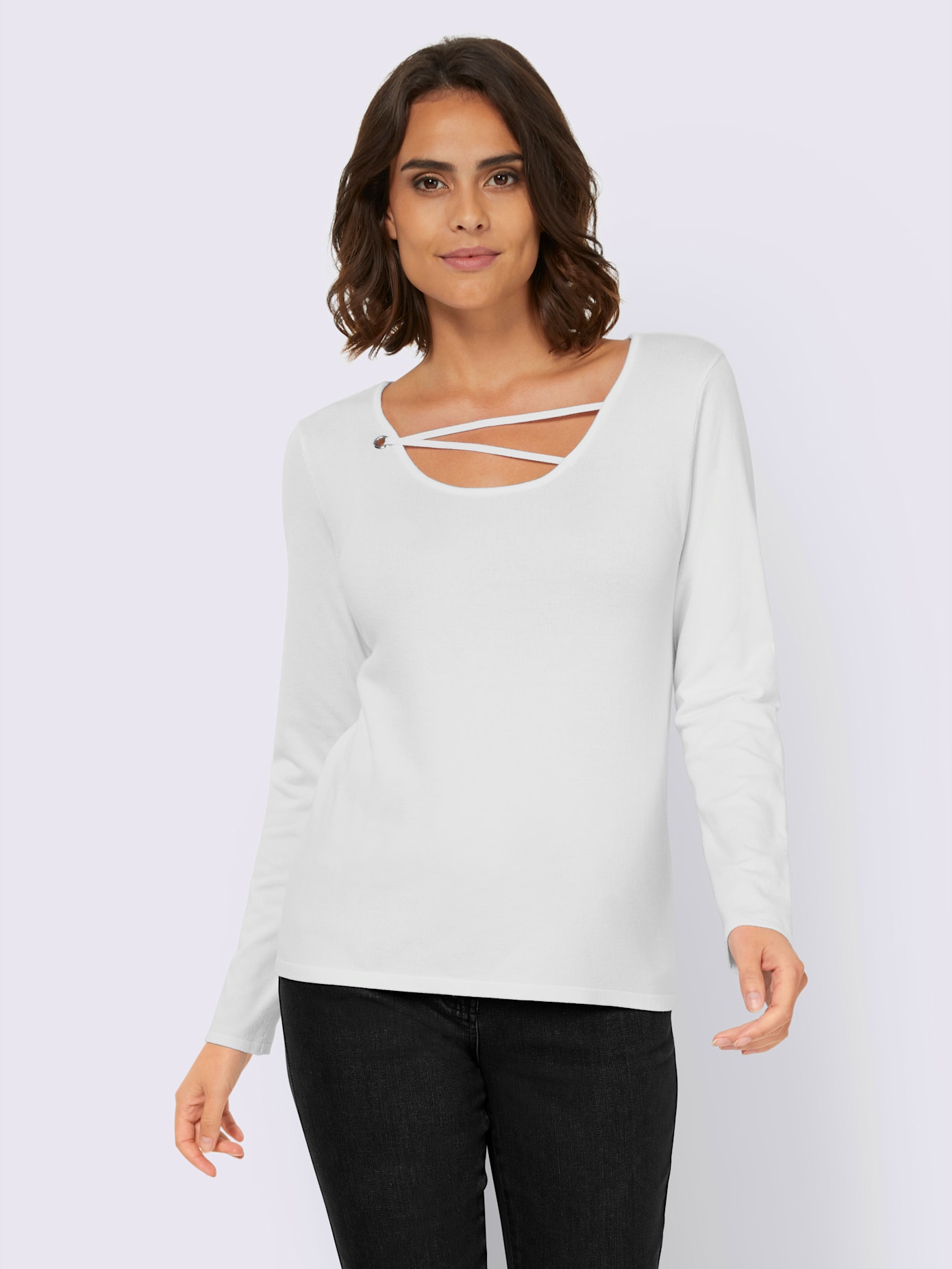 Pull à encolure ronde