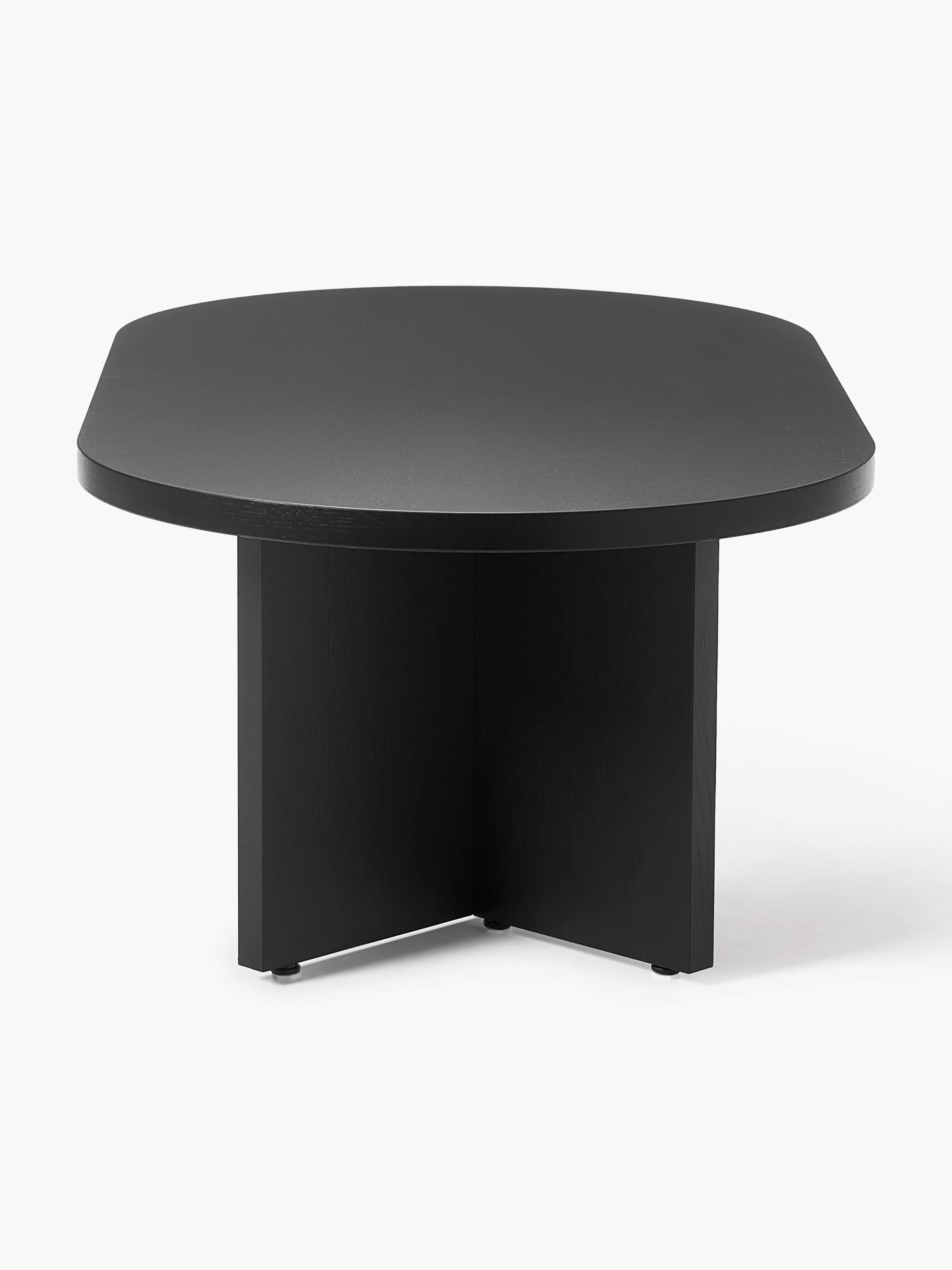 Ovale houten salontafel Toni
