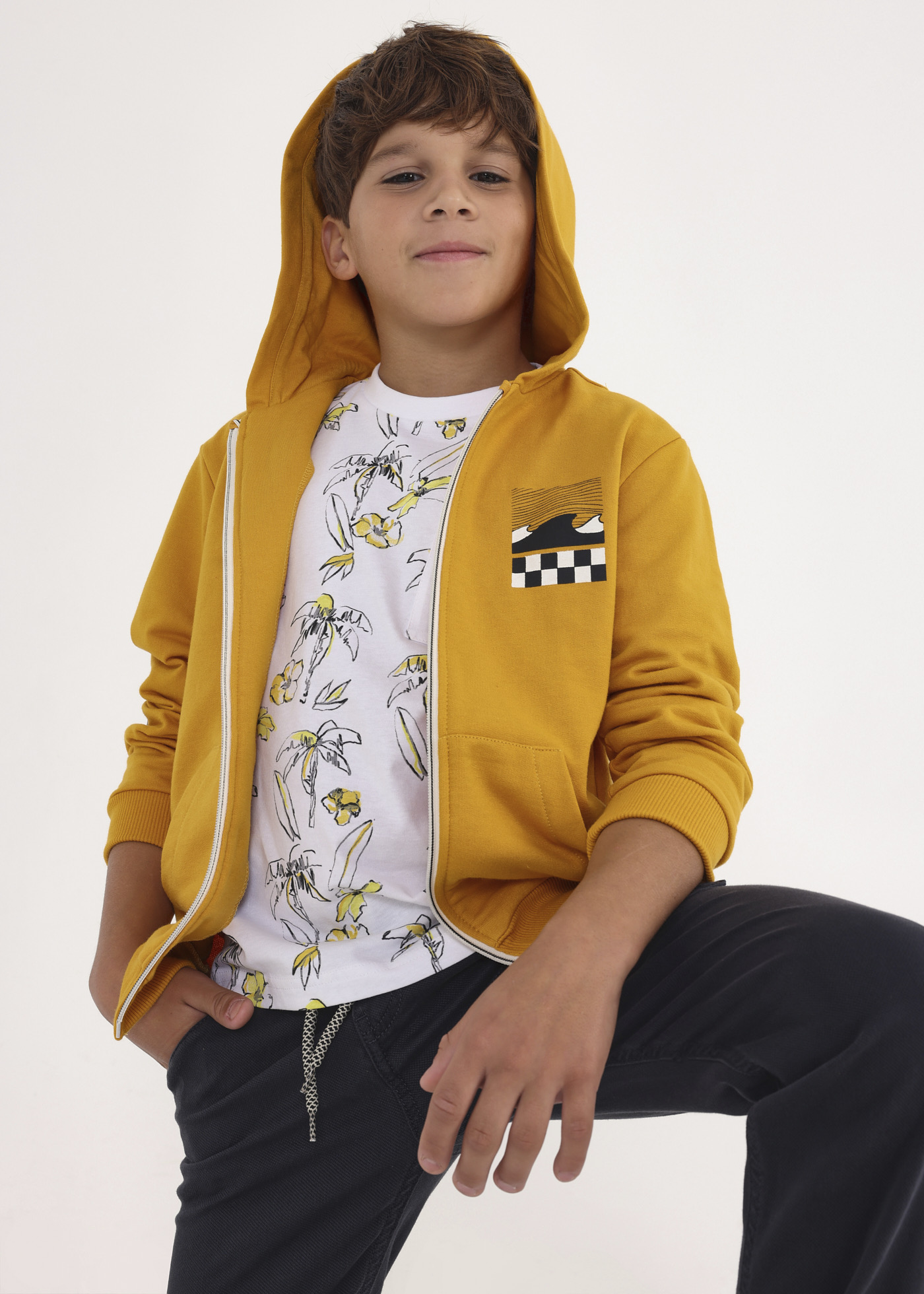 Moletom com zíper para meninos