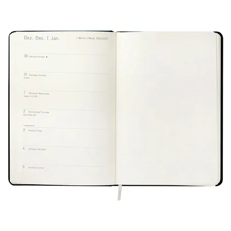 Idena Agenda 2025 Mini – 9 x 14 cm, FSC® Mix, schwarz