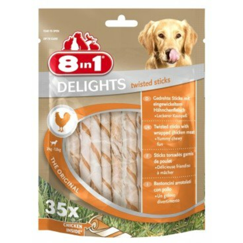 8in1 Delights Twisted Sticks Kip35 stuks