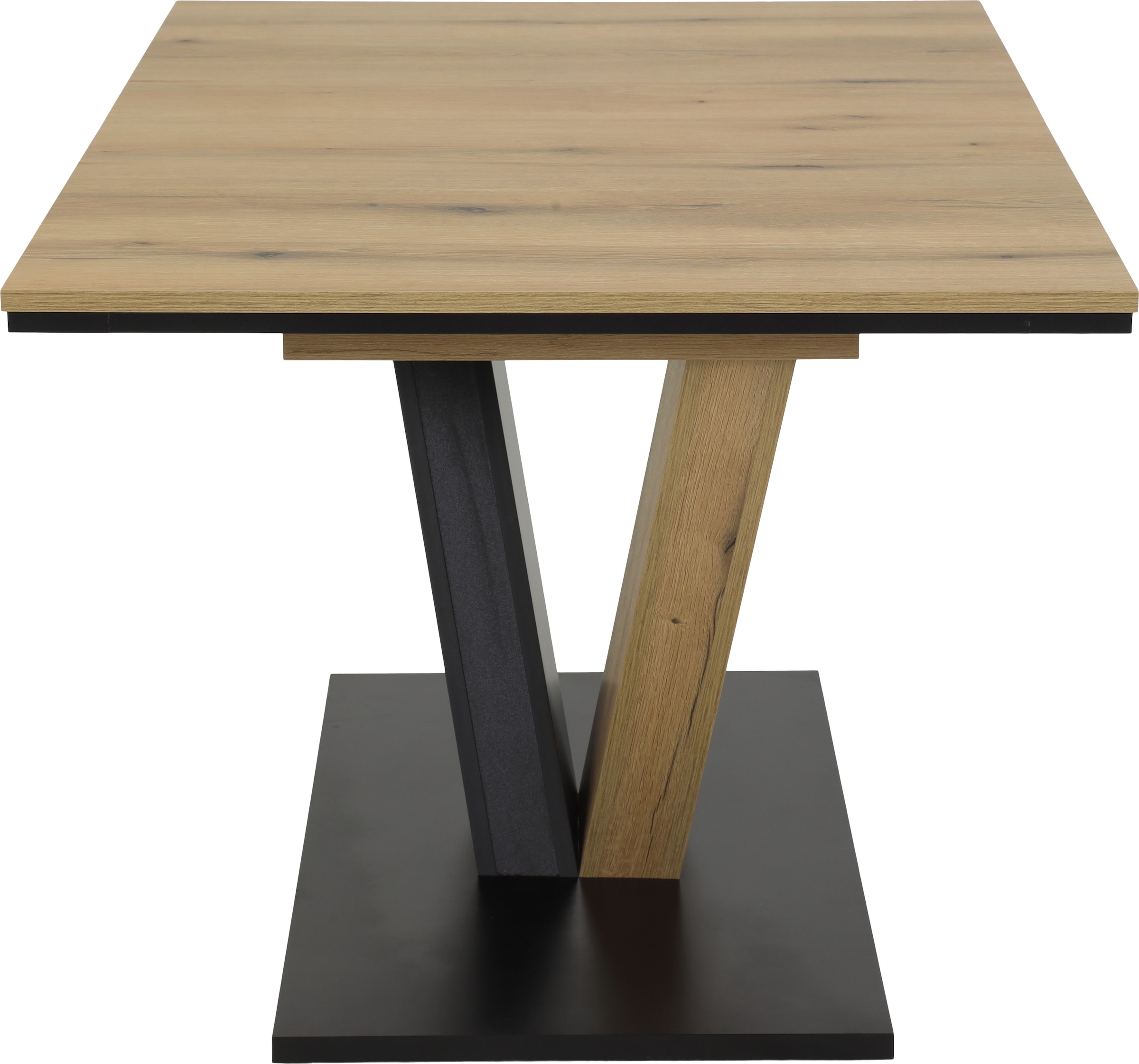 HELA Essgruppe »EMS Tisch 140-180x90 cm ausziehbar, Esstisch inkl. 4 Stühle« Set, 5tlg. Set, Esstisch plus 4 Esszimmerstühle, 5 Stk. tlg. Ausziehtisch Freischwinger, Stuhl mit Federkern, Bestseller