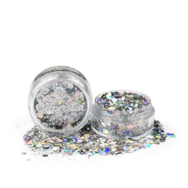 Chunky Glitter Laser Silver