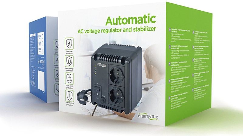 EnerGenie - EG-AVR-0501 - Stroomvoorziening - Zwart - 300 W