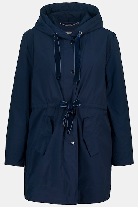 Jacke, Futter herausnehmbar, A-Linie, Kapuze