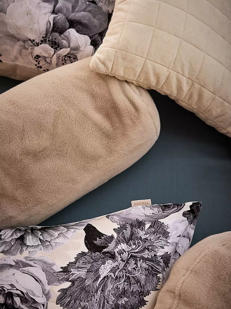 ESSENZA Satin-Bettwäsche FLOOR 70x90cm/140x200cm Vanilla beige