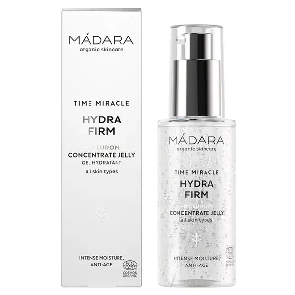 MÁDARA Time Miracle Hydra Firm Gel Concentrado com Ácido Hialurônico Orgânico 75ml